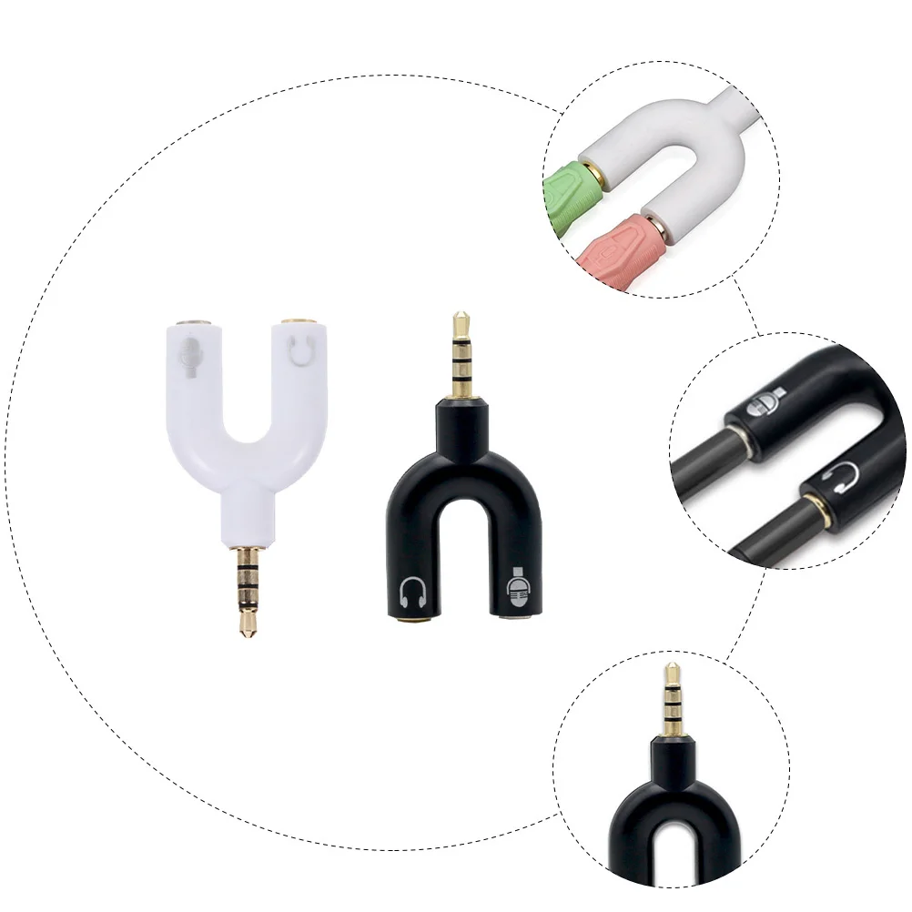 2pcs 3.5mm Audio Converter Headphone Splitter Adapter with Mic Speaker Jack Y Port Compact Sturdy Design for Stereo Devices
2pcs 3.5mm Audio Converter Headphone Splitter Adapter with Mic Speaker Jack Y Port Compact Sturdy Design for Stereo Devices