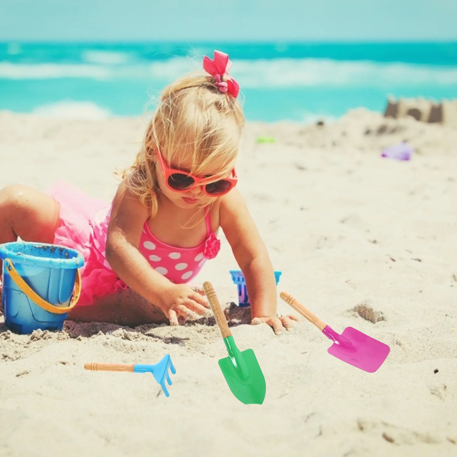 2 set Kids Beach Toys Set Small Iron Shovels Wooden Handles Sandbox Play Yard Rake Tools Garden Hand Tool Sets Random Color
2 set Kids Beach Toys Set Small Iron Shovels Wooden Handles Sandbox Play Yard Rake Tools Garden Hand Tool Sets Random Color
