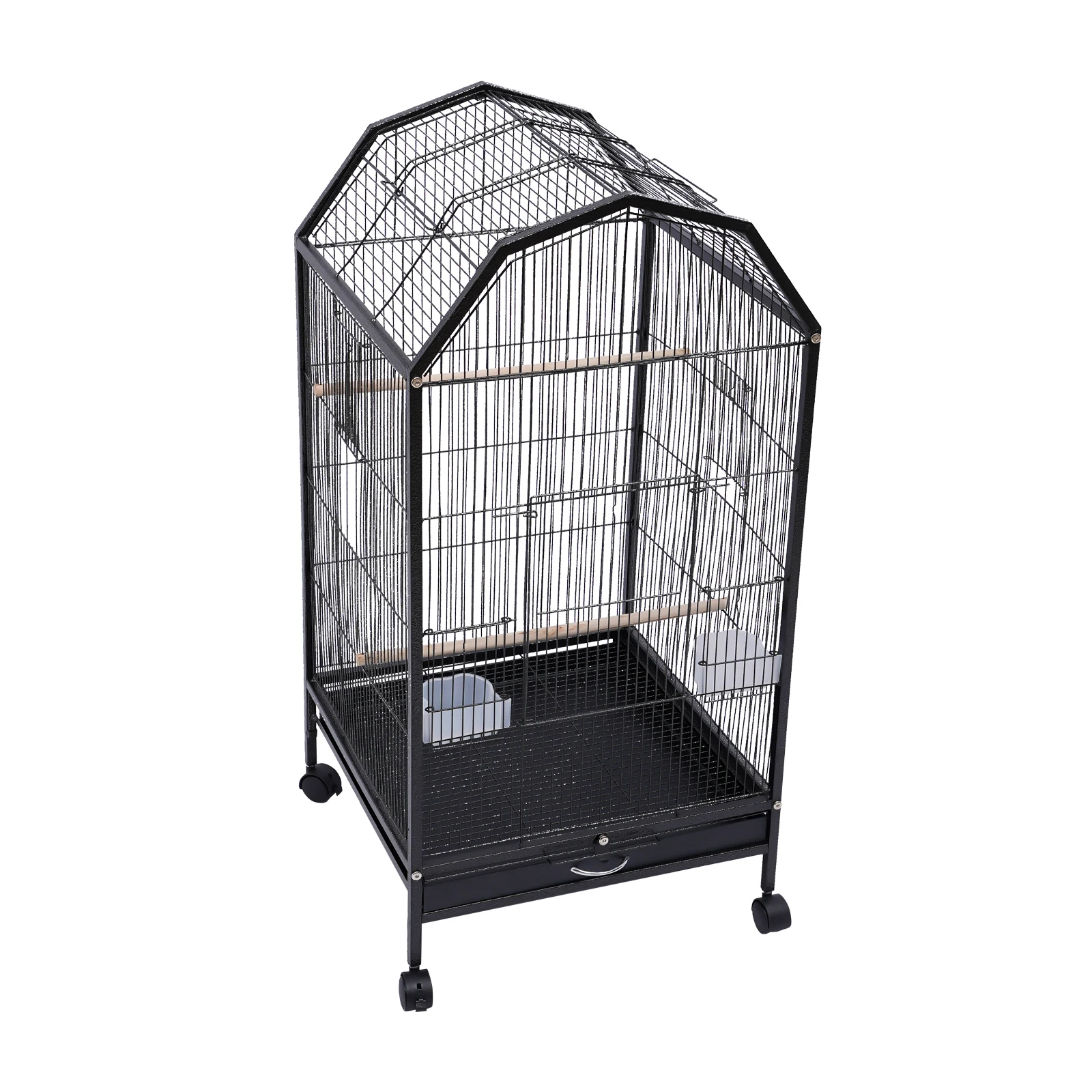 Bird Cage 40-Inch Metal Pet Bird Flight Cage with Play Open Top and Rolling Stand, Large Finch Bird Cage with Anti-Escape Door
Bird Cage 40-Inch Metal Pet Bird Flight Cage with Play Open Top and Rolling Stand, Large Finch Bird Cage with Anti-Escape Door