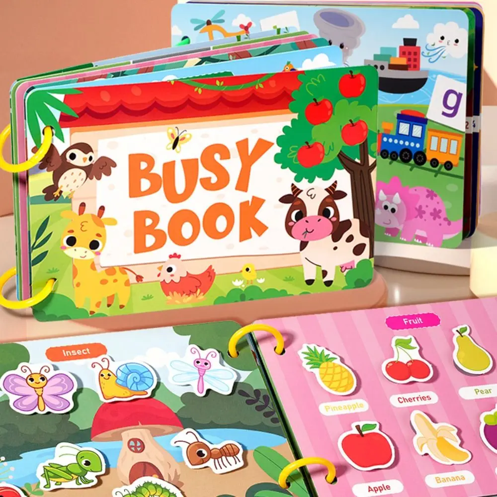 Handmade Montessori Quiet Busy Book Paper Cartoon Quiet Stickers Book Hand Ledger Repeated Pasting DIY Kids Busy Book Toy Girls
Handmade Montessori Quiet Busy Book Paper Cartoon Quiet Stickers Book Hand Ledger Repeated Pasting DIY Kids Busy Book Toy Girls