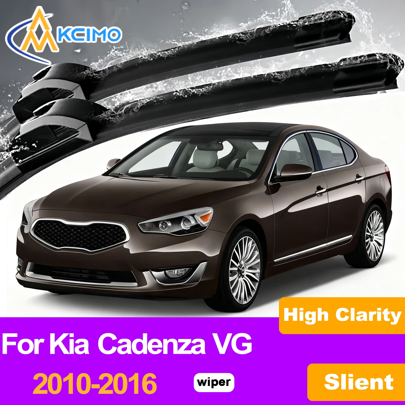 Kcimo 2PCS Front Windshield Wiper Blades For Kia Cadenza VG 2010–2016, AA-Grade Natural Rubber for Quiet, Streak-Free Wiping
Kcimo 2PCS Front Windshield Wiper Blades For Kia Cadenza VG 2010–2016, AA-Grade Natural Rubber for Quiet, Streak-Free Wiping