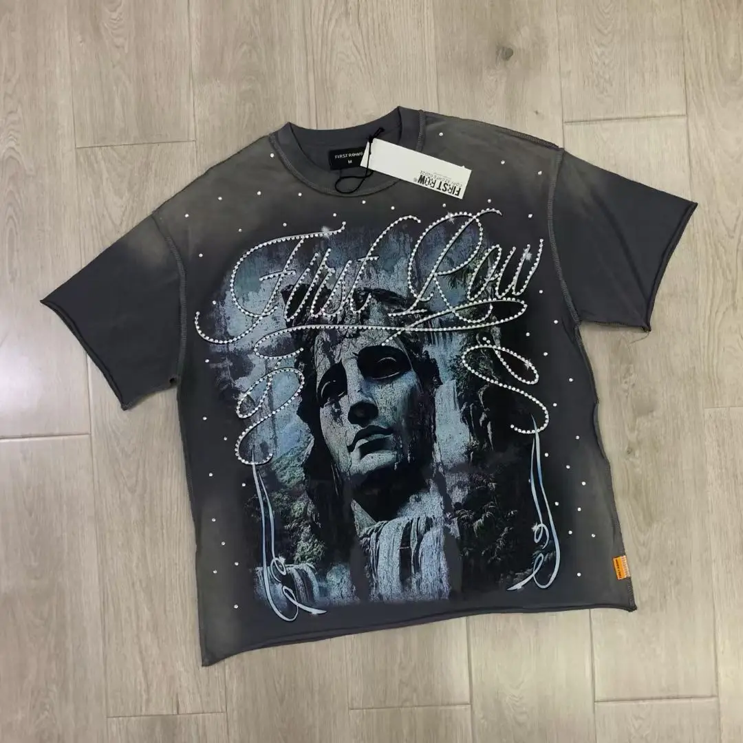 First Row Lost Utopia Vintage Waed Rhinestone Pattern ort Sve High Street T-irt Tee Cotton Polyester ex Summer C...
First Row Lost Utopia Vintage Waed Rhinestone Pattern ort Sve High Street T-irt Tee Cotton Polyester ex Summer C...