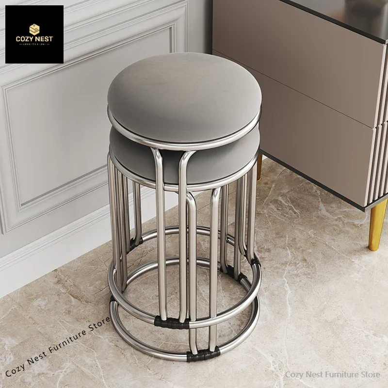 Stainless steel Stackable round for household use Shop sets of Strong and durable Wrought iron high stools
Stainless steel Stackable round for household use Shop sets of Strong and durable Wrought iron high stools