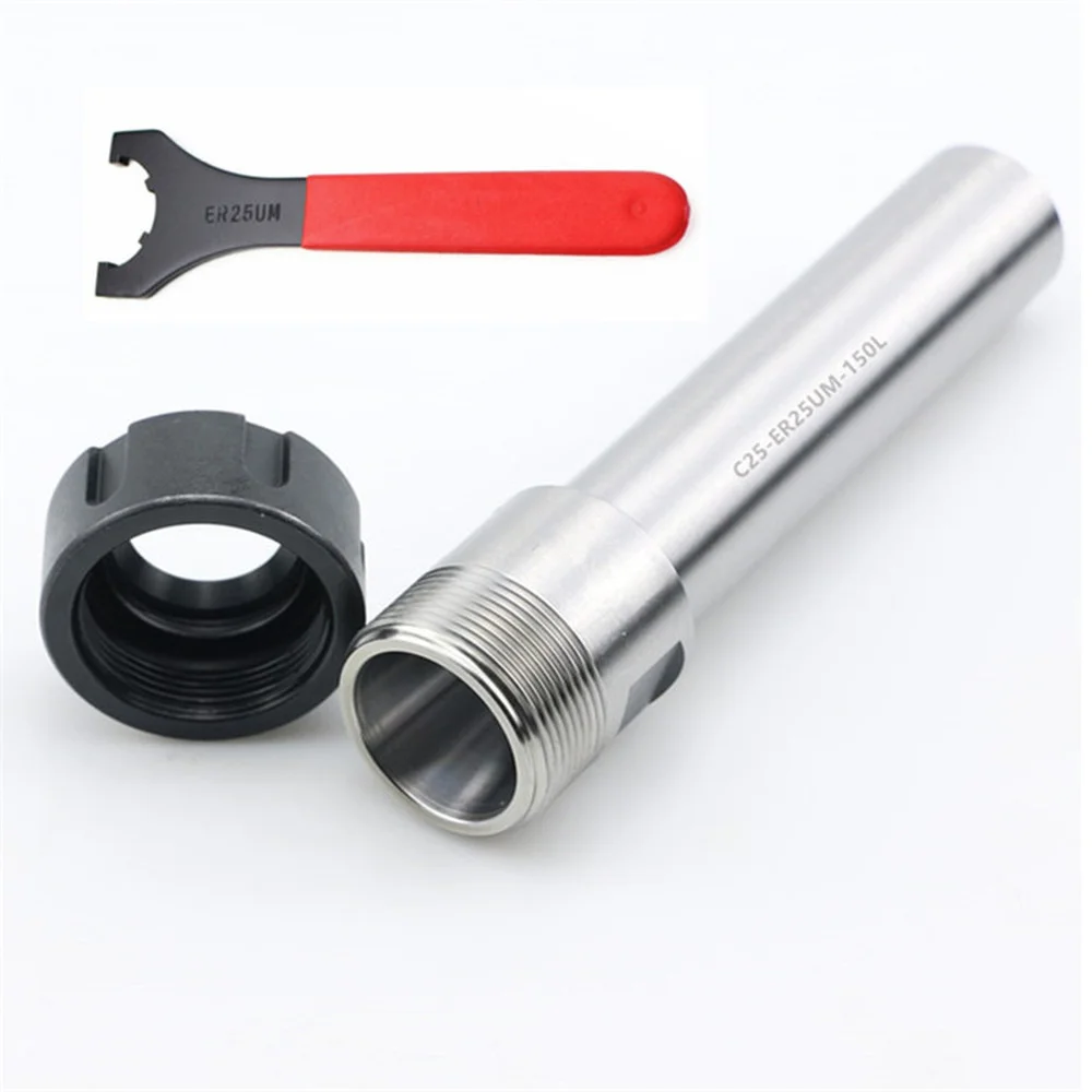 1Ps CNC Lathe Router C20-ER25UM-100L,C20-ER25UM-150L,C20-ER25UM-200L Straight Shank Extend Spindle Dia C20mm/C25mm +1P Wrench
1Ps CNC Lathe Router C20-ER25UM-100L,C20-ER25UM-150L,C20-ER25UM-200L Straight Shank Extend Spindle Dia C20mm/C25mm +1P Wrench