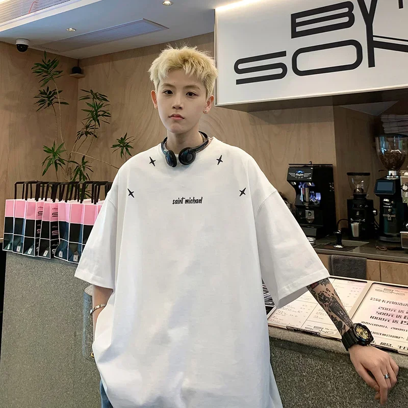 Casual Cotton Saint Top Tee Men Woman All-match Ventilate Simple Style Short Sleeve Best Quality T-shirts
Casual Cotton Saint Top Tee Men Woman All-match Ventilate Simple Style Short Sleeve Best Quality T-shirts