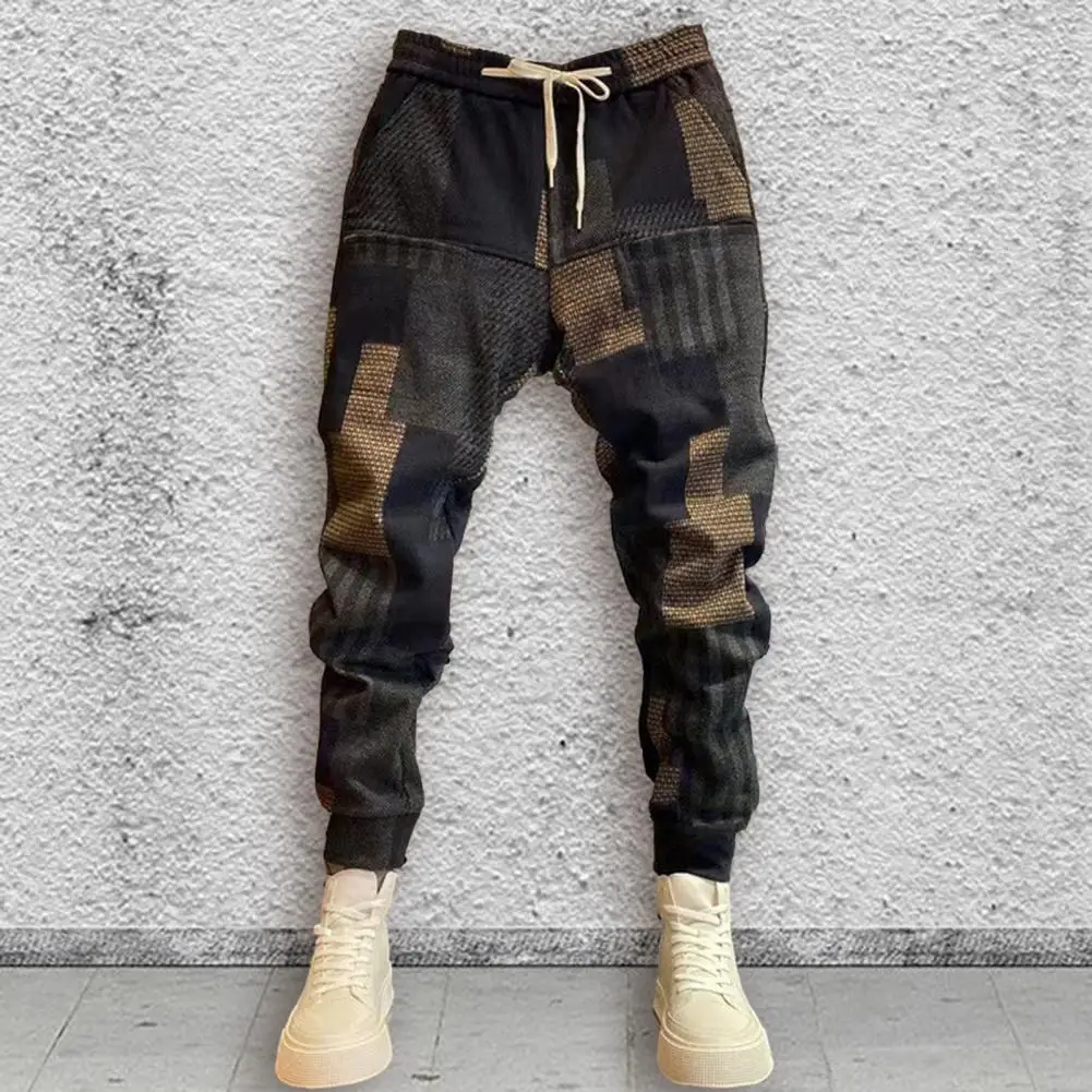 Printed Baggy Long Pants Reinforced Pockets Versatile Stylish All-match Elastic Waist Casual Trousers for Men
Printed Baggy Long Pants Reinforced Pockets Versatile Stylish All-match Elastic Waist Casual Trousers for Men