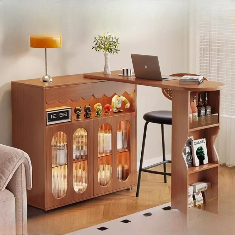 Solid wood telescopic bar table, household dining side cabinet, integrated living room partition cabinet
Solid wood telescopic bar table, household dining side cabinet, integrated living room partition cabinet