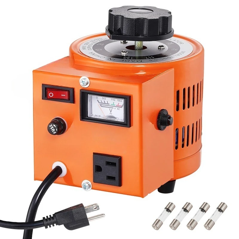 500VA-3000VA Auto Variable Voltage Transformer 4 Extra Fuse 110V Input 0-130V Output AC Voltage Regulator Power Supply
500VA-3000VA Auto Variable Voltage Transformer 4 Extra Fuse 110V Input 0-130V Output AC Voltage Regulator Power Supply