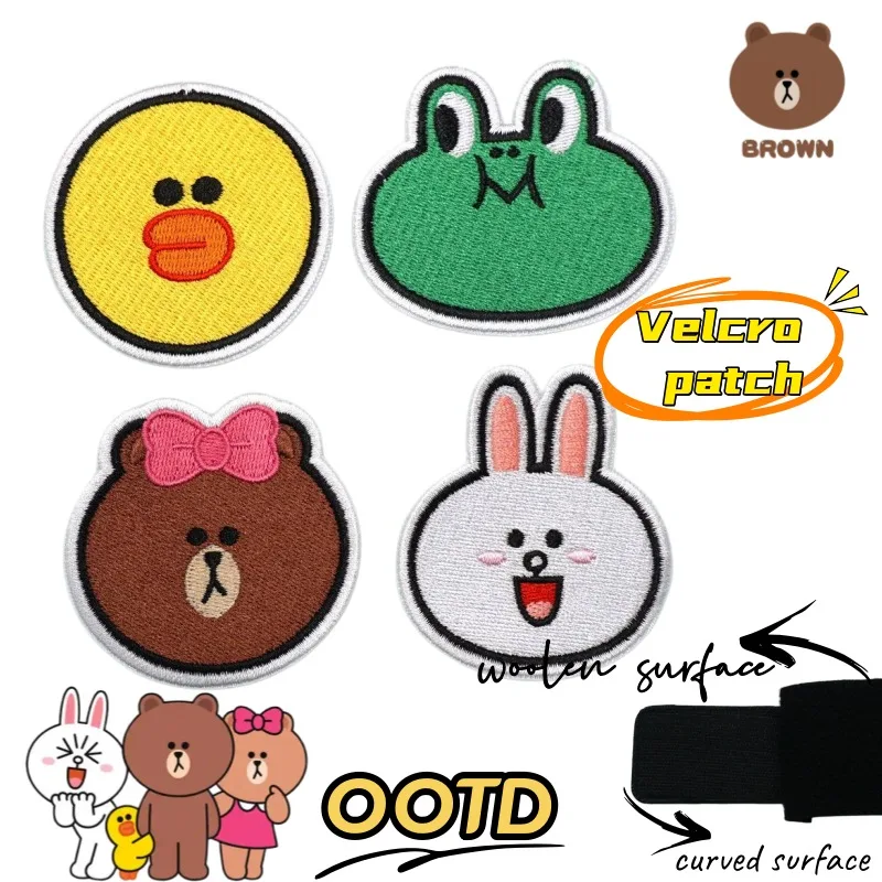 Cartoon Characters Cute Brown Cony Choco Kawaii Embroidered Fabric Patch Creative Girly Backpack DIY Decorative Badge Velcro
Cartoon Characters Cute Brown Cony Choco Kawaii Embroidered Fabric Patch Creative Girly Backpack DIY Decorative Badge Velcro
