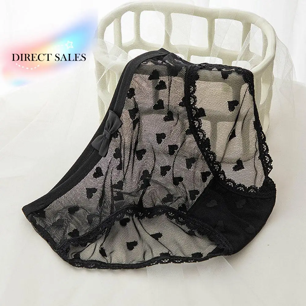 Elastic Sweet Mid Waist Mesh Peach Hip Cotton Crotch Heart Lace Printed Briefs Bow Panties Women Intimates
Elastic Sweet Mid Waist Mesh Peach Hip Cotton Crotch Heart Lace Printed Briefs Bow Panties Women Intimates