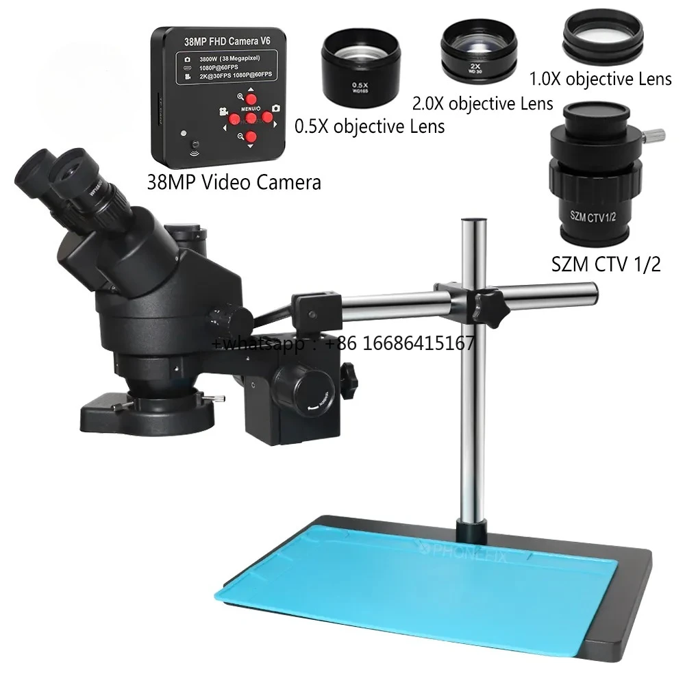 Wholesale 3.5X-90X Trinocular Stereo Zoom Microscope 38MP HD Digital USB C-Mount 0.5X 2.0X Auxiliary Objective Lens W
Wholesale 3.5X-90X Trinocular Stereo Zoom Microscope 38MP HD Digital USB C-Mount 0.5X 2.0X Auxiliary Objective Lens W