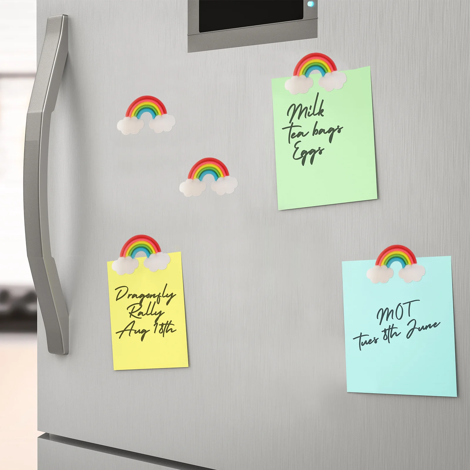 5Pcs Refrigerator Magnetic Stickers Cartoon Heart Shape Rainbow Colorful Fridge Magnets Office Whiteboard Home Teaching
5Pcs Refrigerator Magnetic Stickers Cartoon Heart Shape Rainbow Colorful Fridge Magnets Office Whiteboard Home Teaching