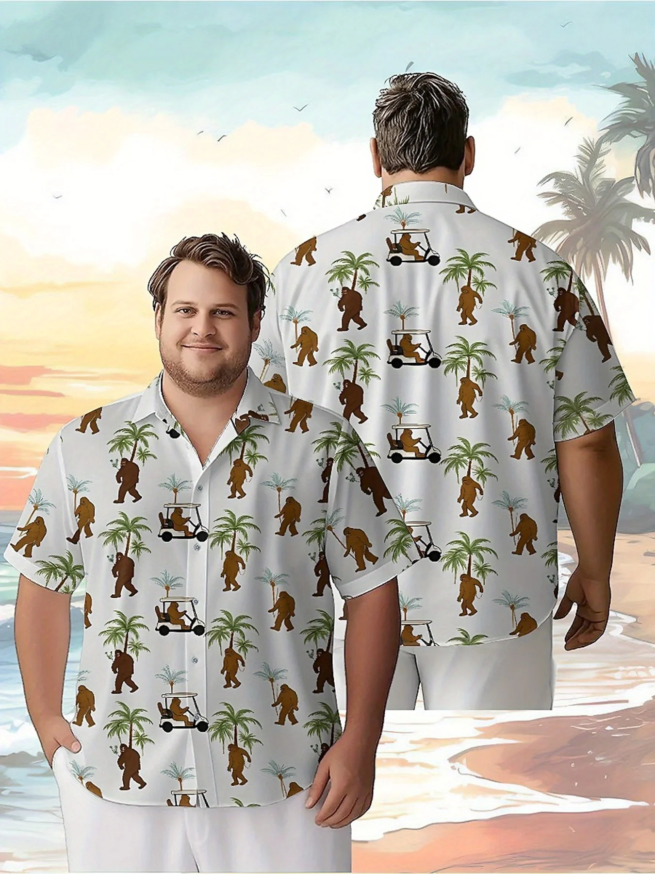 Men's Plus Size Hawaiian ShirtsSasquatch and Golf Funpattern, Fashionable Aloha Shirt, Summer Casual Top,3D Unisex Clothes
Men's Plus Size Hawaiian ShirtsSasquatch and Golf Funpattern, Fashionable Aloha Shirt, Summer Casual Top,3D Unisex Clothes
