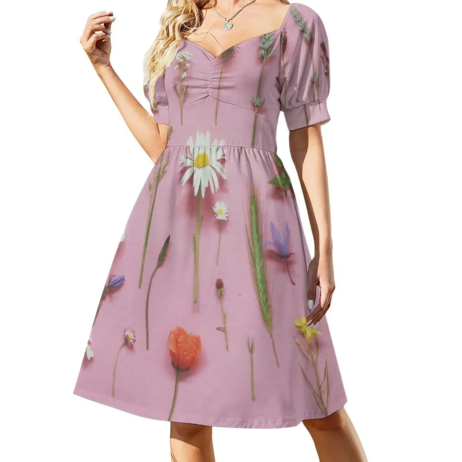 Wild Flowers Short-Sleeved Dress elegant party dresses for women 2025 womans clothing
Wild Flowers Short-Sleeved Dress elegant party dresses for women 2025 womans clothing