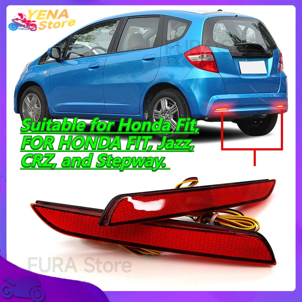 Car LED rear brake tail light bumper reflector warning light. Suitable for Honda Fit, FOR HONDA FIT, Jazz, CRZ, and Stepway.
Car LED rear brake tail light bumper reflector warning light. Suitable for Honda Fit, FOR HONDA FIT, Jazz, CRZ, and Stepway.