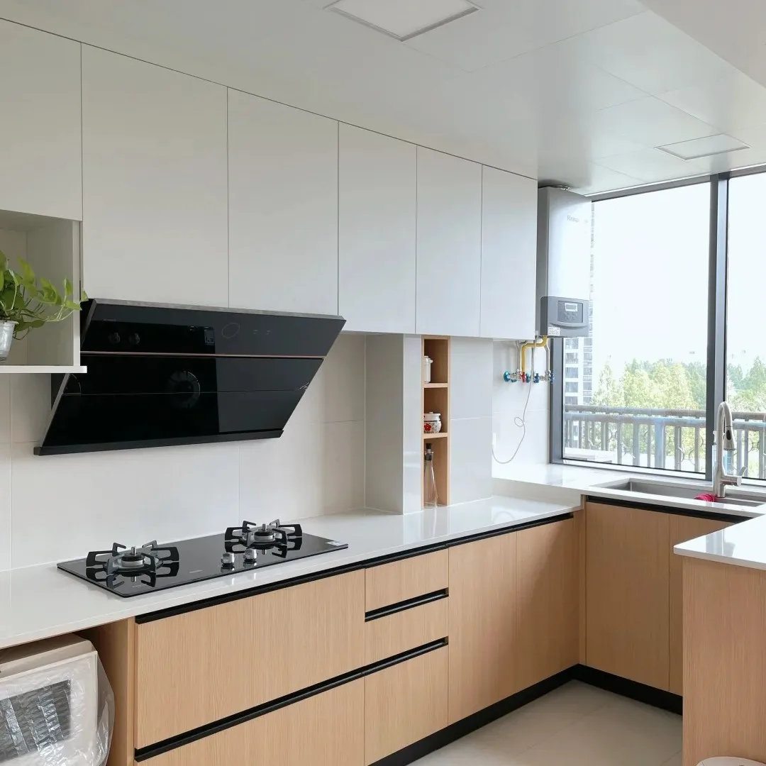 %YUBAI Modern Minimalist Pine Wood Grain Luxury Custom Water Resistant Multi-Functional Kitchen Cabinets Factory-Customized Home
%YUBAI Modern Minimalist Pine Wood Grain Luxury Custom Water Resistant Multi-Functional Kitchen Cabinets Factory-Customized Home