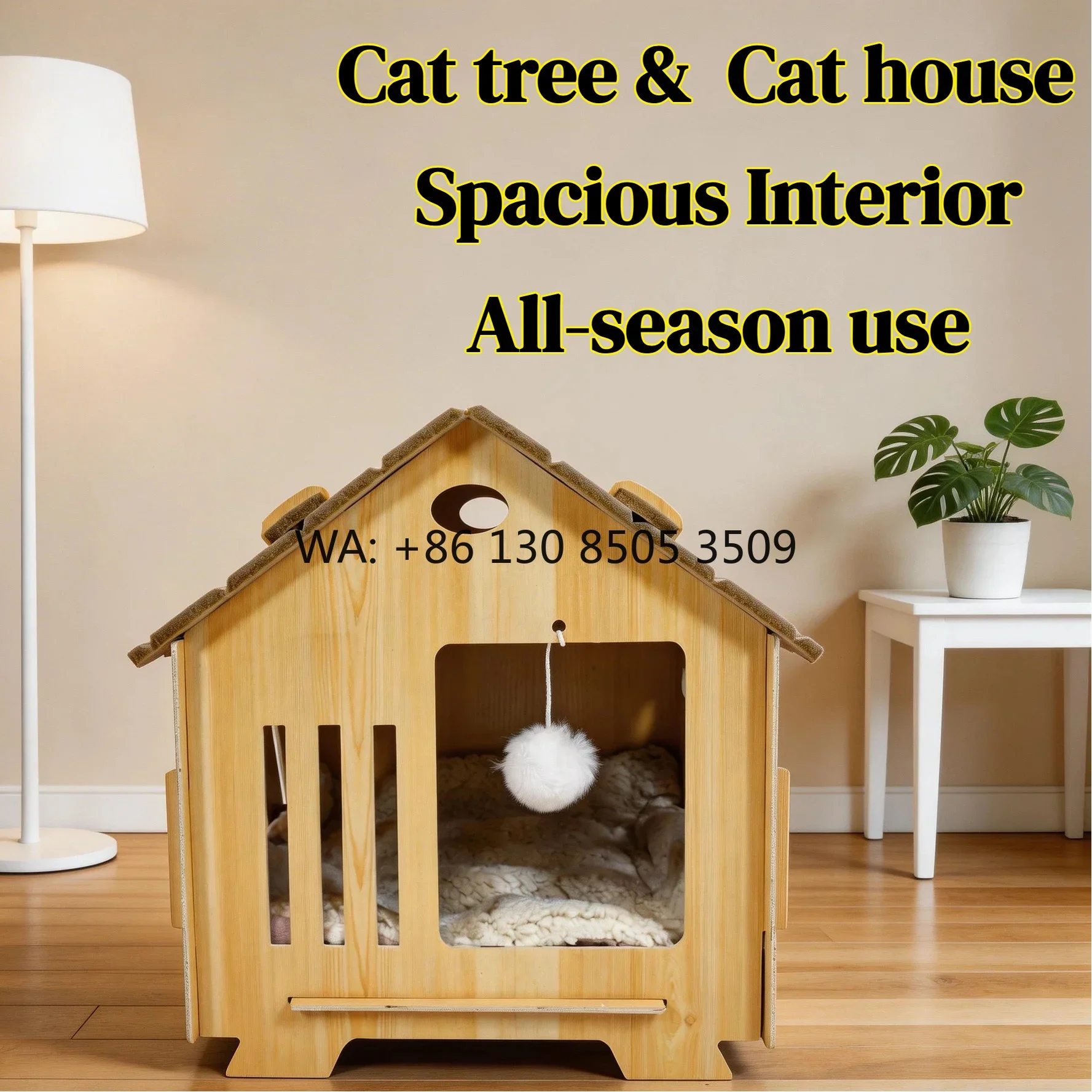 All Season Cat Tree Multi-Layer Board Modern Design Scratcher Cat House Felt Roof Cat Frame Warm Nest Easy Assemble Wholesale
All Season Cat Tree Multi-Layer Board Modern Design Scratcher Cat House Felt Roof Cat Frame Warm Nest Easy Assemble Wholesale