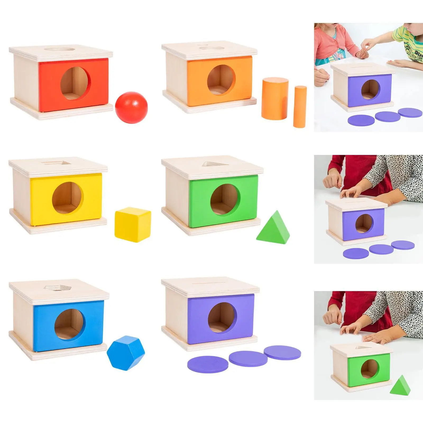 Wooden Object Permanence Box Coordination Training Fine Motor Skill Hand Eye Coordination Early Learning Set for Kids Babies
Wooden Object Permanence Box Coordination Training Fine Motor Skill Hand Eye Coordination Early Learning Set for Kids Babies