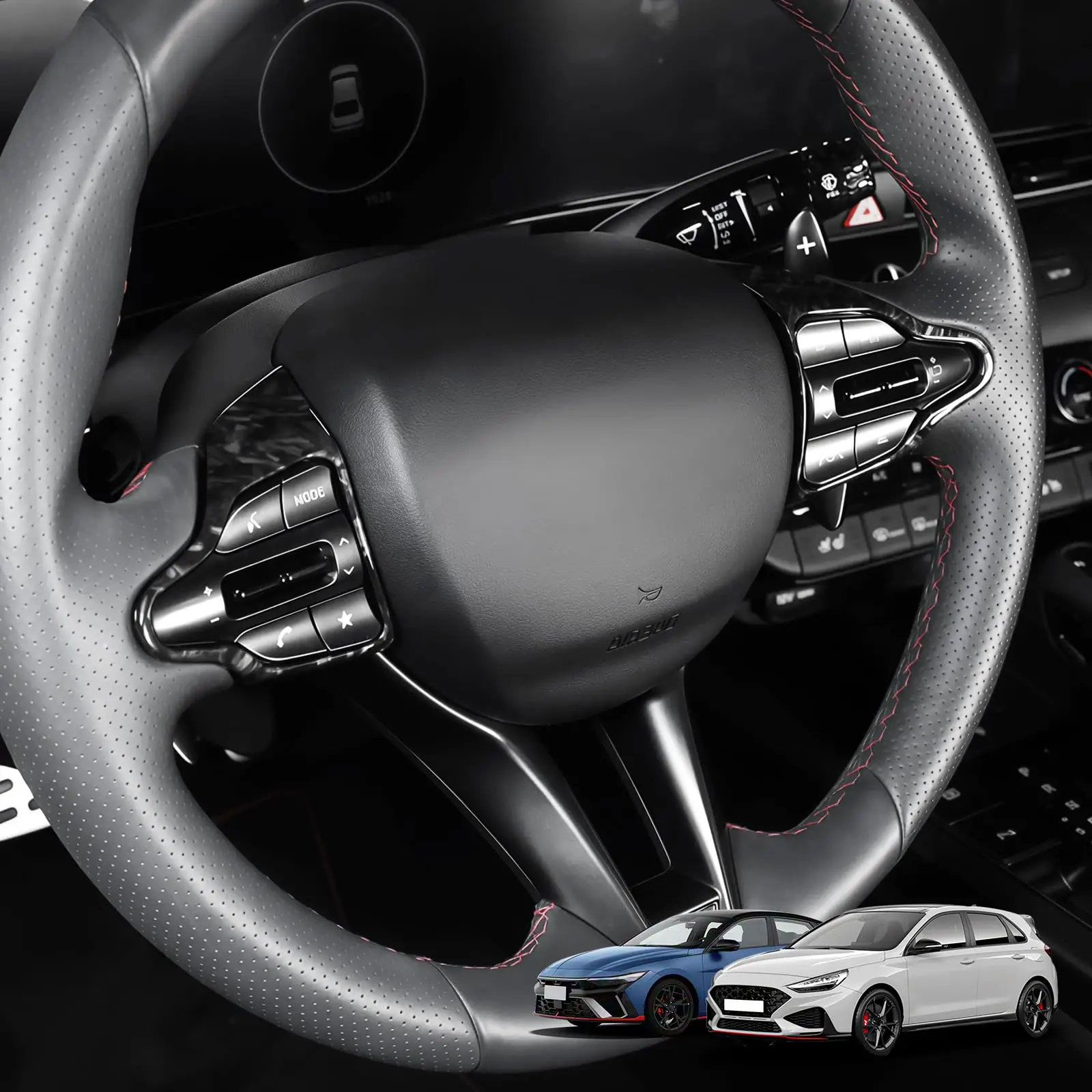 Steering Wheel Cover With Control Button Trim For 2017-2022 Models Blue Design
Steering Wheel Cover With Control Button Trim For 2017-2022 Models Blue Design