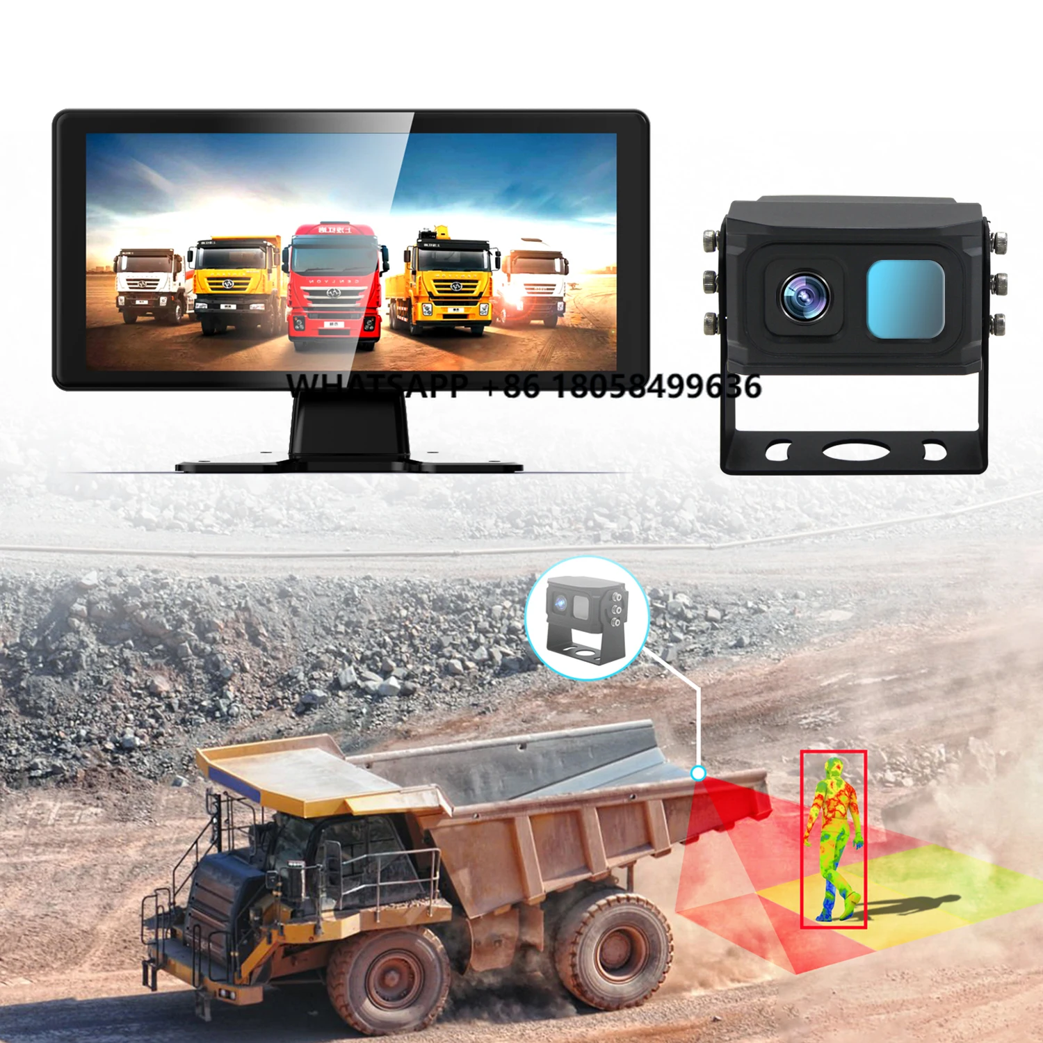 AI Dual-Light Thermal Night Vision Camra for Cars with 10.36" Touch Display & Pedestrian/Vehicle Detection
AI Dual-Light Thermal Night Vision Camra for Cars with 10.36" Touch Display & Pedestrian/Vehicle Detection