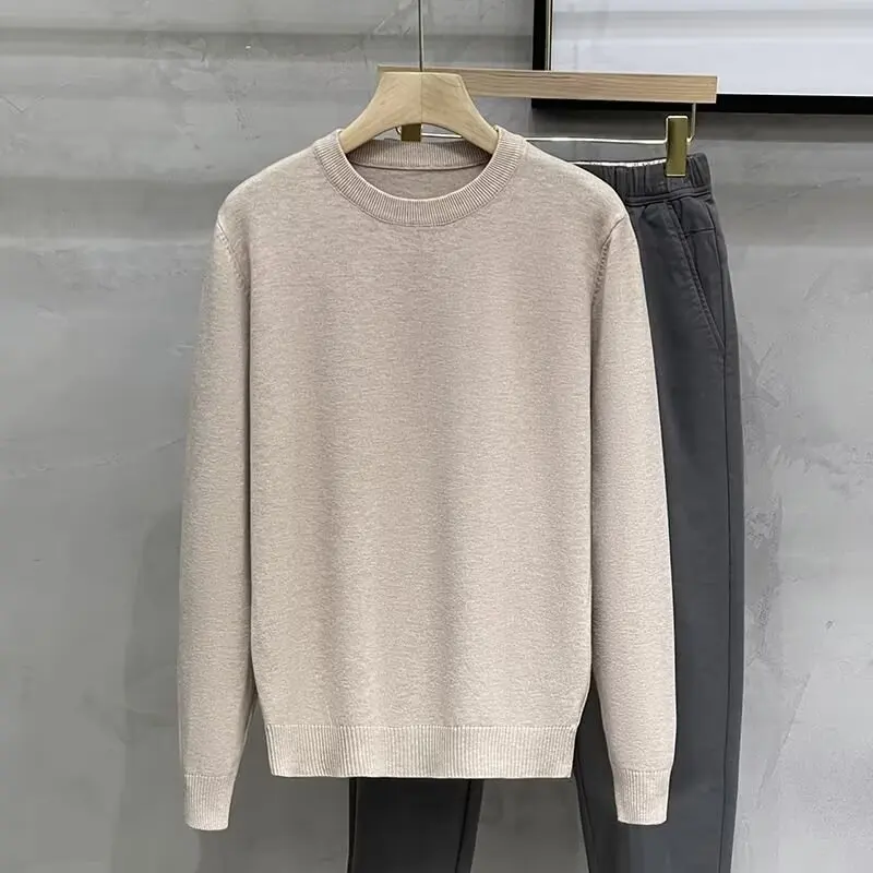 Spring Autumn Men's Knitted Sweater Thin Versatile Trendy round Ne Color Slim Fit Base irt Casual Youthful Sle
Spring Autumn Men's Knitted Sweater Thin Versatile Trendy round Ne Color Slim Fit Base irt Casual Youthful Sle