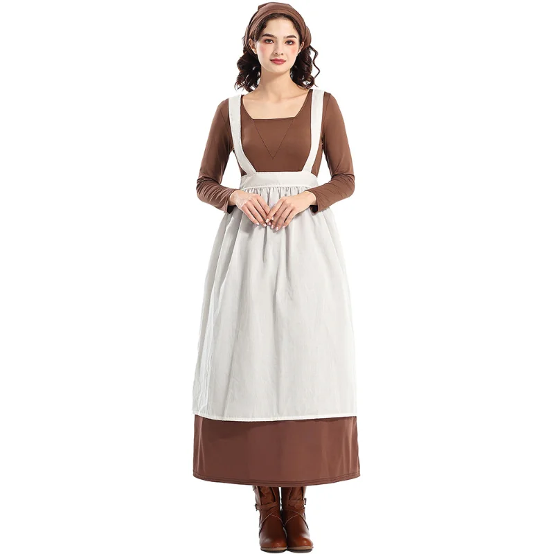 Halloween Costume Adult Female French Manor Maid Dress Retro Solid Color Temperament Cinderella Maid Cosplay Costume
Halloween Costume Adult Female French Manor Maid Dress Retro Solid Color Temperament Cinderella Maid Cosplay Costume