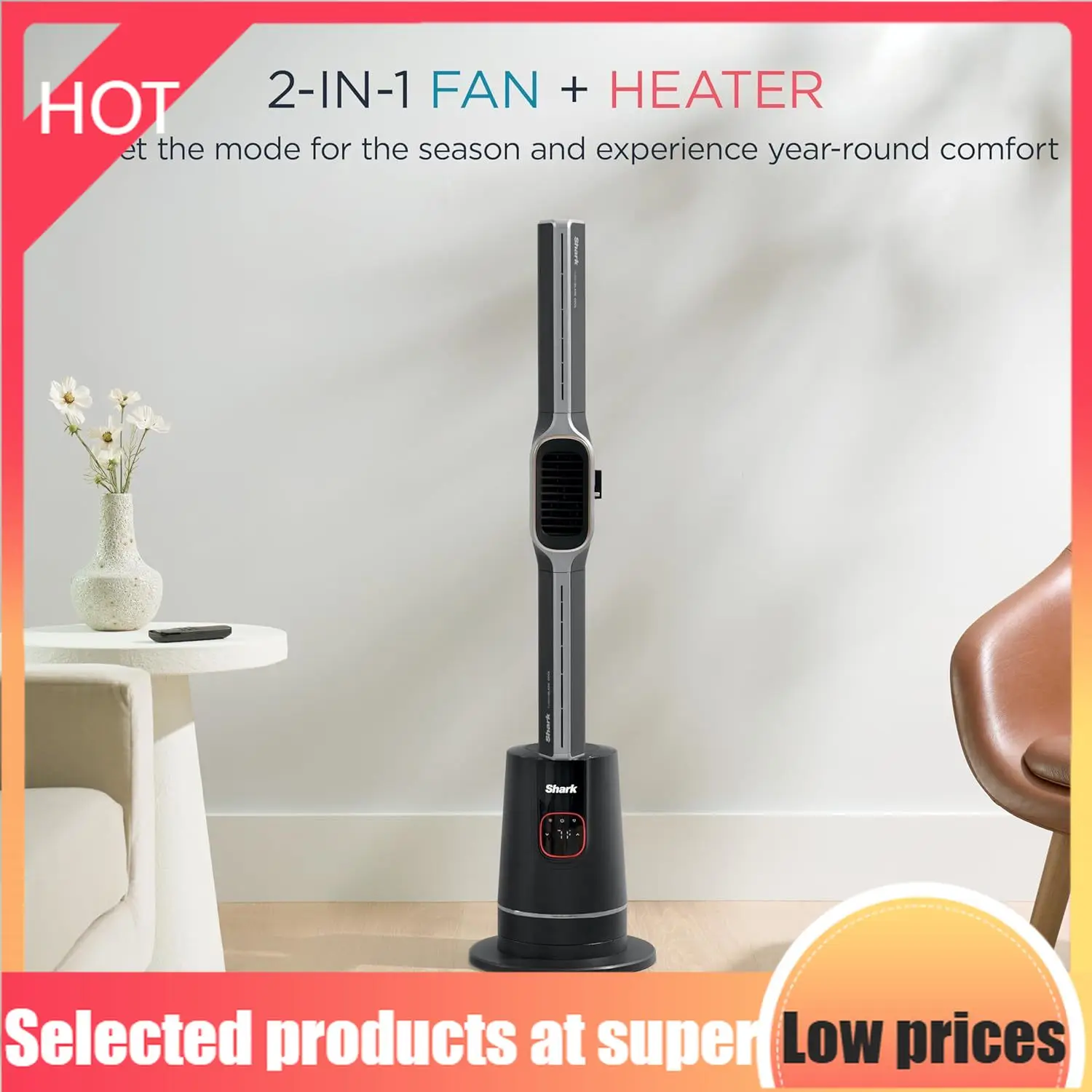 Competitive Item-TurboBlade Cool + Heat – 2-in-1 Bladeless Tower Fan & Space Heater For Customizable Year-Round Indoor Use, Bedr
Competitive Item-TurboBlade Cool + Heat – 2-in-1 Bladeless Tower Fan & Space Heater For Customizable Year-Round Indoor Use, Bedr