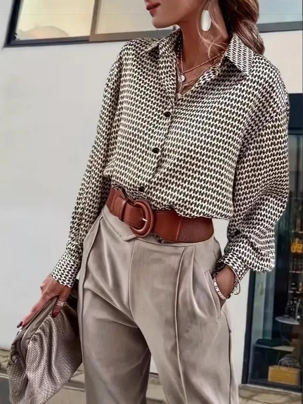 Spring Autumn Women's Clothing 3D Print Long Sleeve Loose Shirt Retro Button Blouse Polyester Four Way Stretch Vintage Mid
Spring Autumn Women's Clothing 3D Print Long Sleeve Loose Shirt Retro Button Blouse Polyester Four Way Stretch Vintage Mid