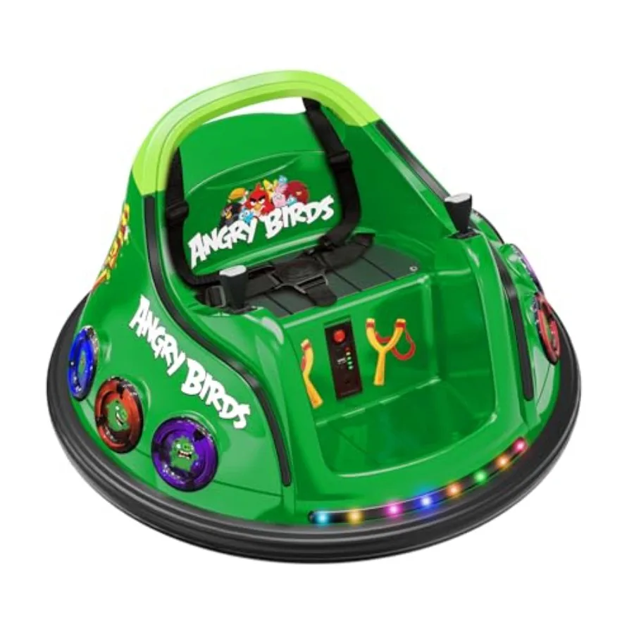 Зеленый детский бампер-кар 12В с вращением на 360°, пультом ДУ, радужной подсветкой, Bluetooth, 5-точечными ремнями безопасности, 3 скоростями
Зеленый детский бампер-кар 12В с вращением на 360°, пультом ДУ, радужной подсветкой, Bluetooth, 5-точечными ремнями безопасности, 3 скоростями