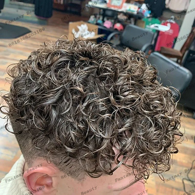 Natural Hair Prosthesis Capillary Men Toupee Undetectable 18mm Curly Afro Male Wigs Durable Full Skin Base Brown Gray Hairpieces
Natural Hair Prosthesis Capillary Men Toupee Undetectable 18mm Curly Afro Male Wigs Durable Full Skin Base Brown Gray Hairpieces