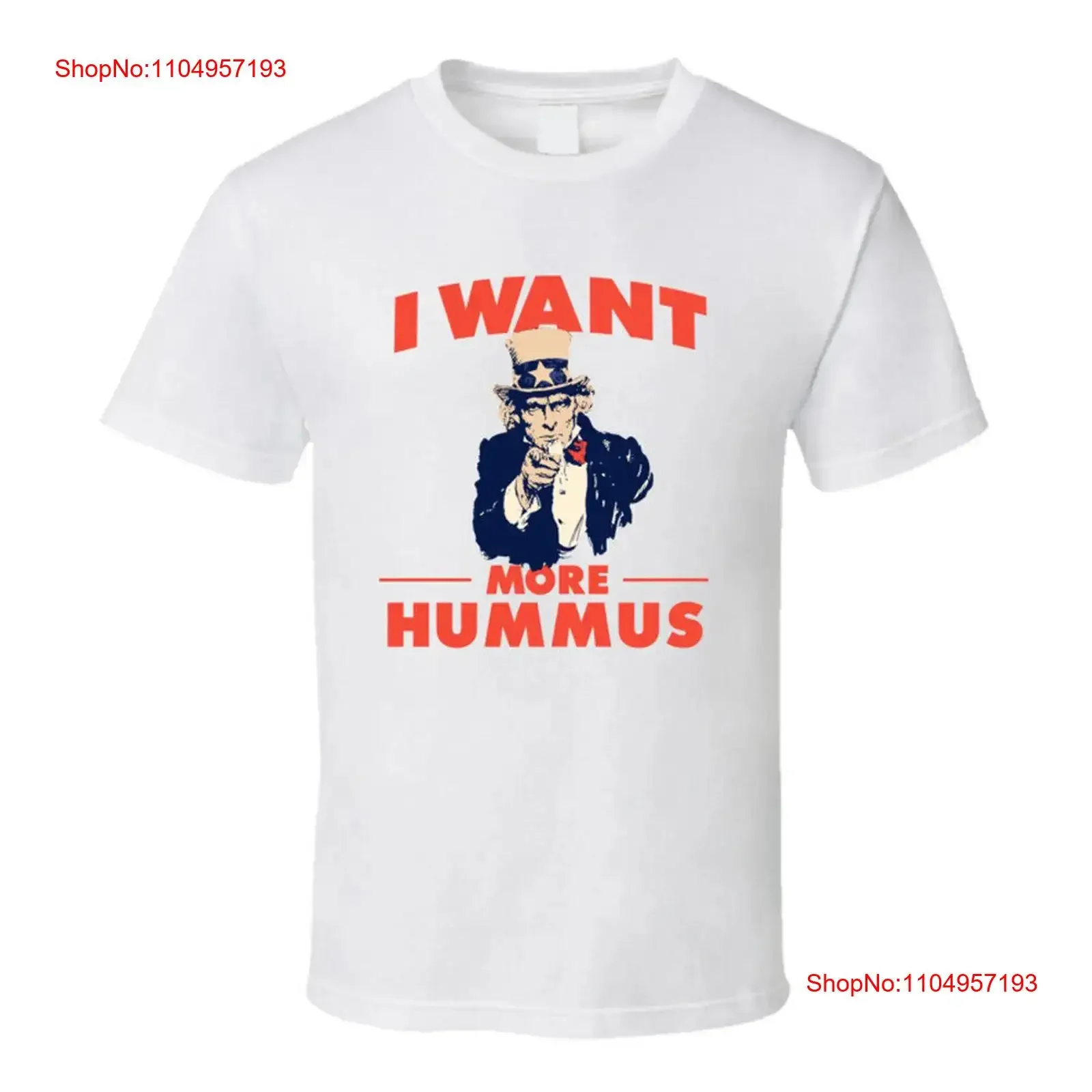 I Want More Hummus Uncle Sam Favorite Food Parody T Shirt vintage Washed Stretched Breathable Top For Everyday Wear homme
I Want More Hummus Uncle Sam Favorite Food Parody T Shirt vintage Washed Stretched Breathable Top For Everyday Wear homme