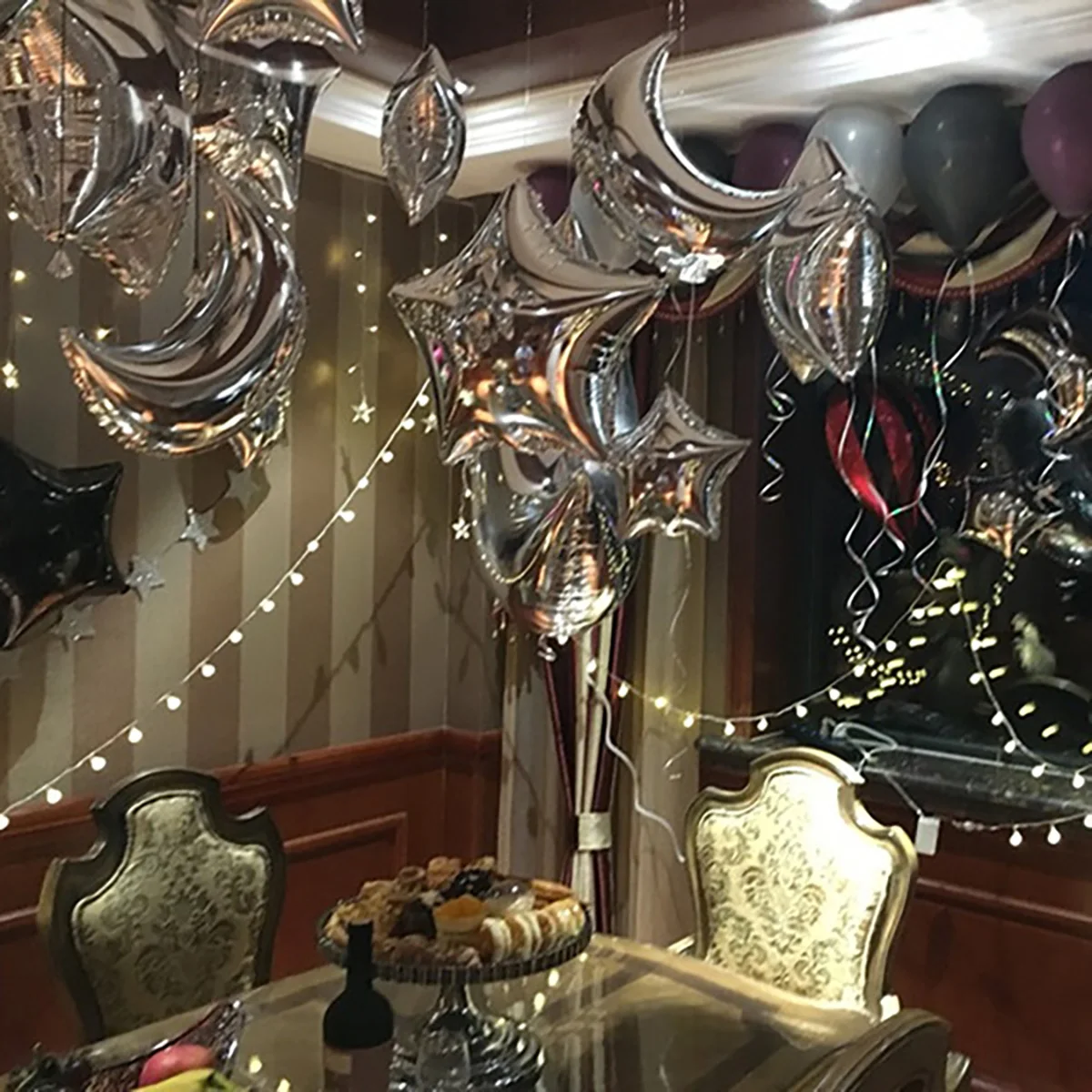 10 Pcs Foil Balloons Moon Shaped Wedding Birthday Party Balloon Decorations Silver Party Supplies Balloon Decor
10 Pcs Foil Balloons Moon Shaped Wedding Birthday Party Balloon Decorations Silver Party Supplies Balloon Decor