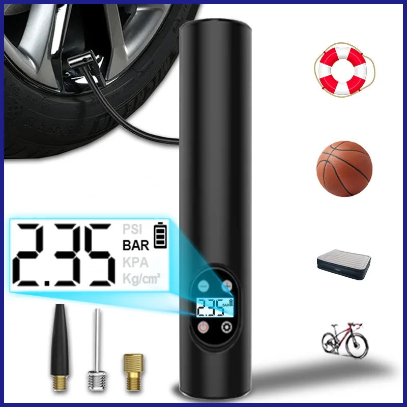 Accoe Wireless Portable Air Compressor Rechargeable Tire Inflator with Digital Display Auto Stop LED Light USB Charging Handbag
Accoe Wireless Portable Air Compressor Rechargeable Tire Inflator with Digital Display Auto Stop LED Light USB Charging Handbag