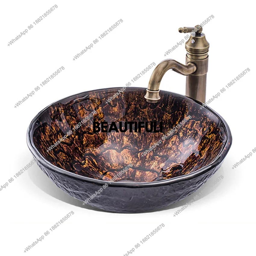 HR Simplicity Art tempered glass Washbasin Art above counter basin Bathroom Sink Lavatory Sink bathroom Washbasin set with fa
HR Simplicity Art tempered glass Washbasin Art above counter basin Bathroom Sink Lavatory Sink bathroom Washbasin set with fa