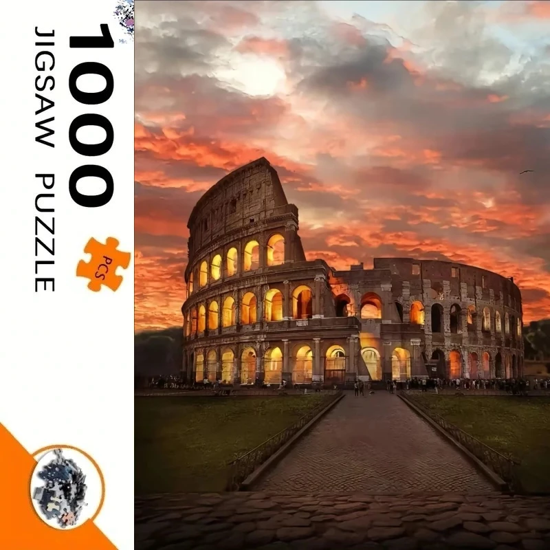 Adult Jigsaw Puzzle Rome Colosseum Sunset Puzzles for Gameroom Bedroom Livingroom Gift Challenging Game
Adult Jigsaw Puzzle Rome Colosseum Sunset Puzzles for Gameroom Bedroom Livingroom Gift Challenging Game