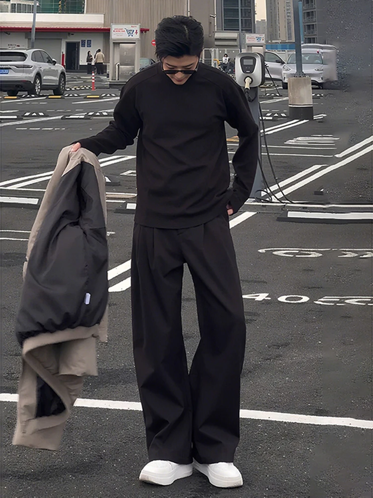 Мужские повседневные брюки Bla Fce-Lined прямого кроя, свободные широкие брюки в американском стиле для осени и зимы
Мужские повседневные брюки Bla Fce-Lined прямого кроя, свободные широкие брюки в американском стиле для осени и зимы