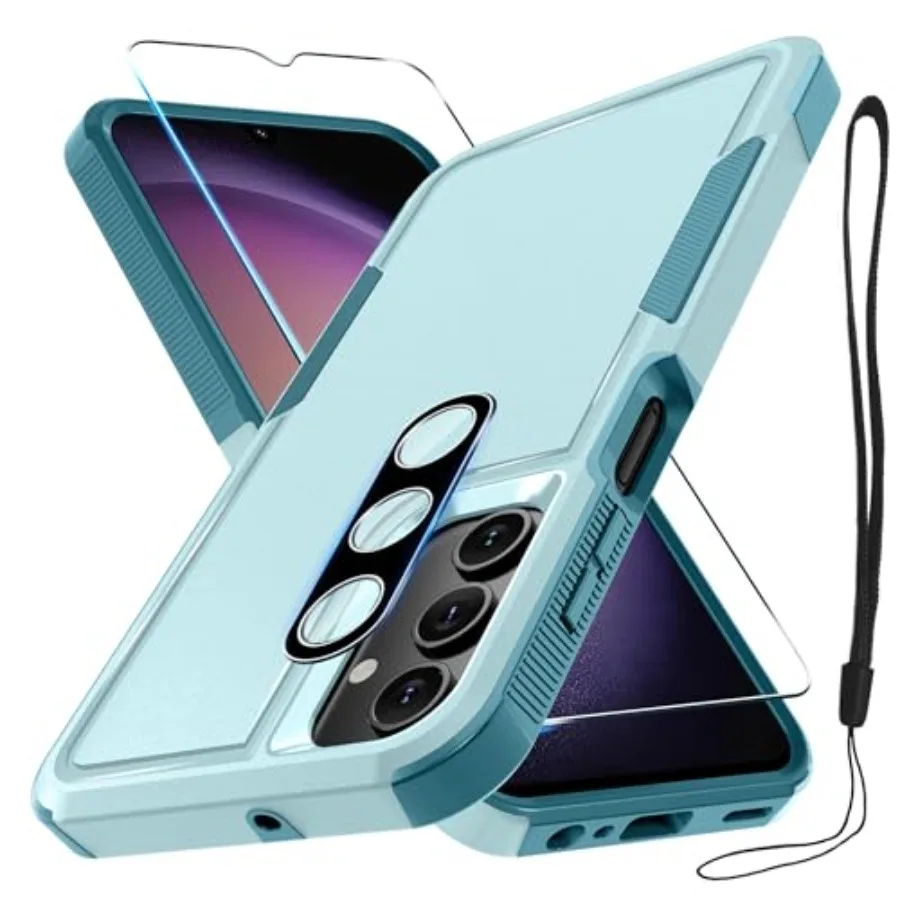 Case for Samsung Galaxy A16 5G, Full Body Heavy Duty Rugged Shockproof Protective Phone Cover with Lanyard Strap, Tempered Glas
Case for Samsung Galaxy A16 5G, Full Body Heavy Duty Rugged Shockproof Protective Phone Cover with Lanyard Strap, Tempered Glas