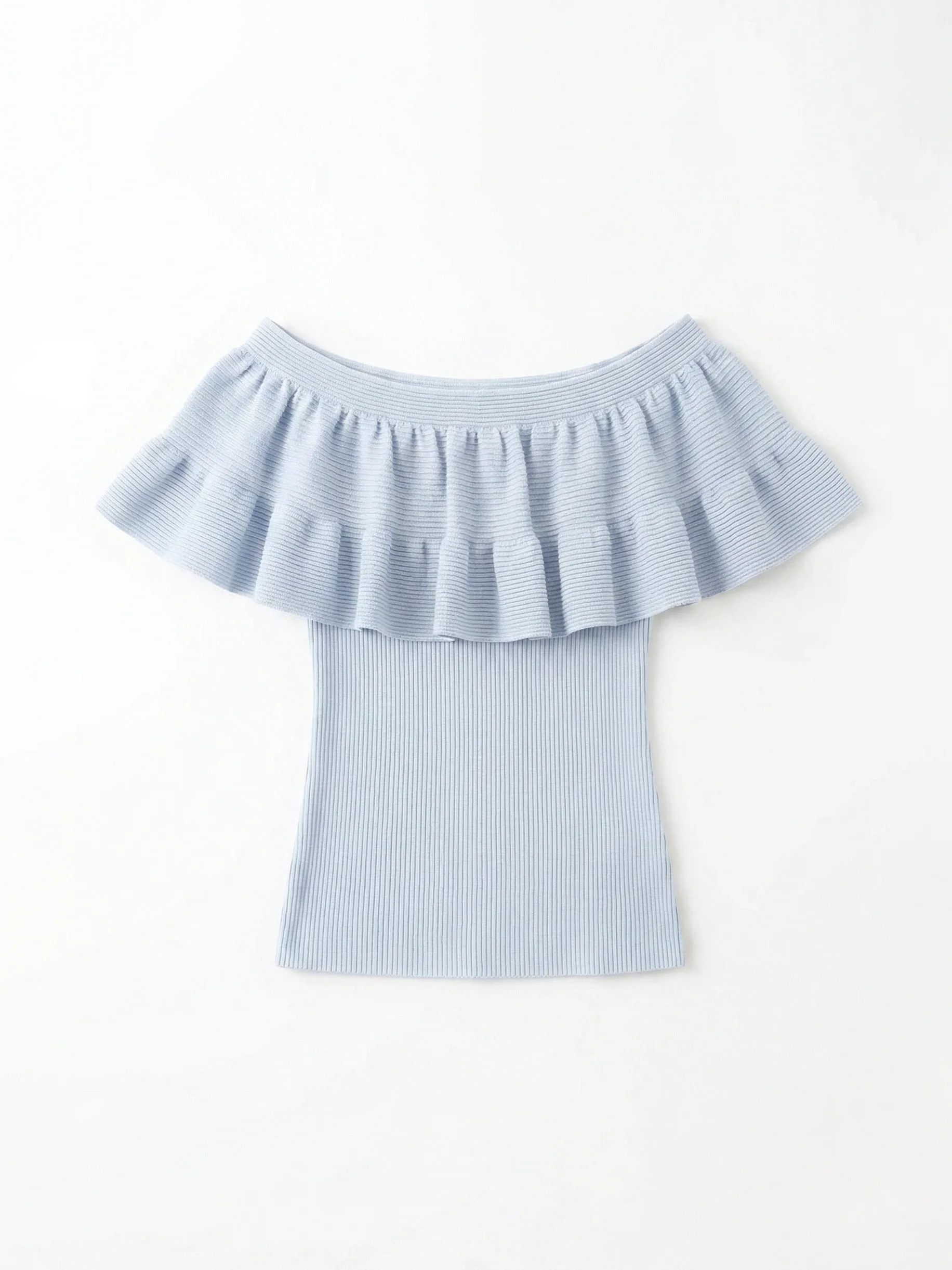 French Style Slim Fit Knitted Sweater Women's One Shoulder Ruffle Gentle Style Summer New Arrival Fashion Ladies Top
French Style Slim Fit Knitted Sweater Women's One Shoulder Ruffle Gentle Style Summer New Arrival Fashion Ladies Top