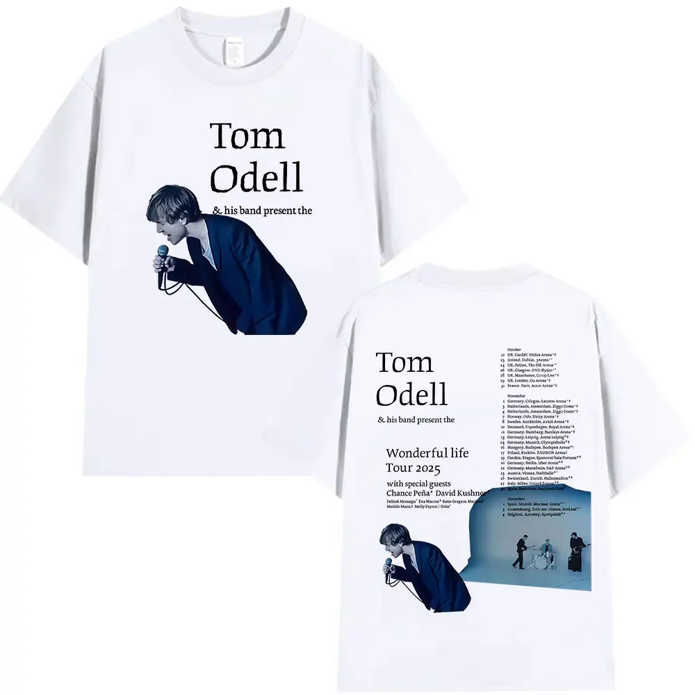 Tom Odell & His Band Present The Wonderful Life Tour 2025 T Shirts Men's Clothing Hip Hop Oversized T-shirt Vintage Cotton Tees
Tom Odell & His Band Present The Wonderful Life Tour 2025 T Shirts Men's Clothing Hip Hop Oversized T-shirt Vintage Cotton Tees