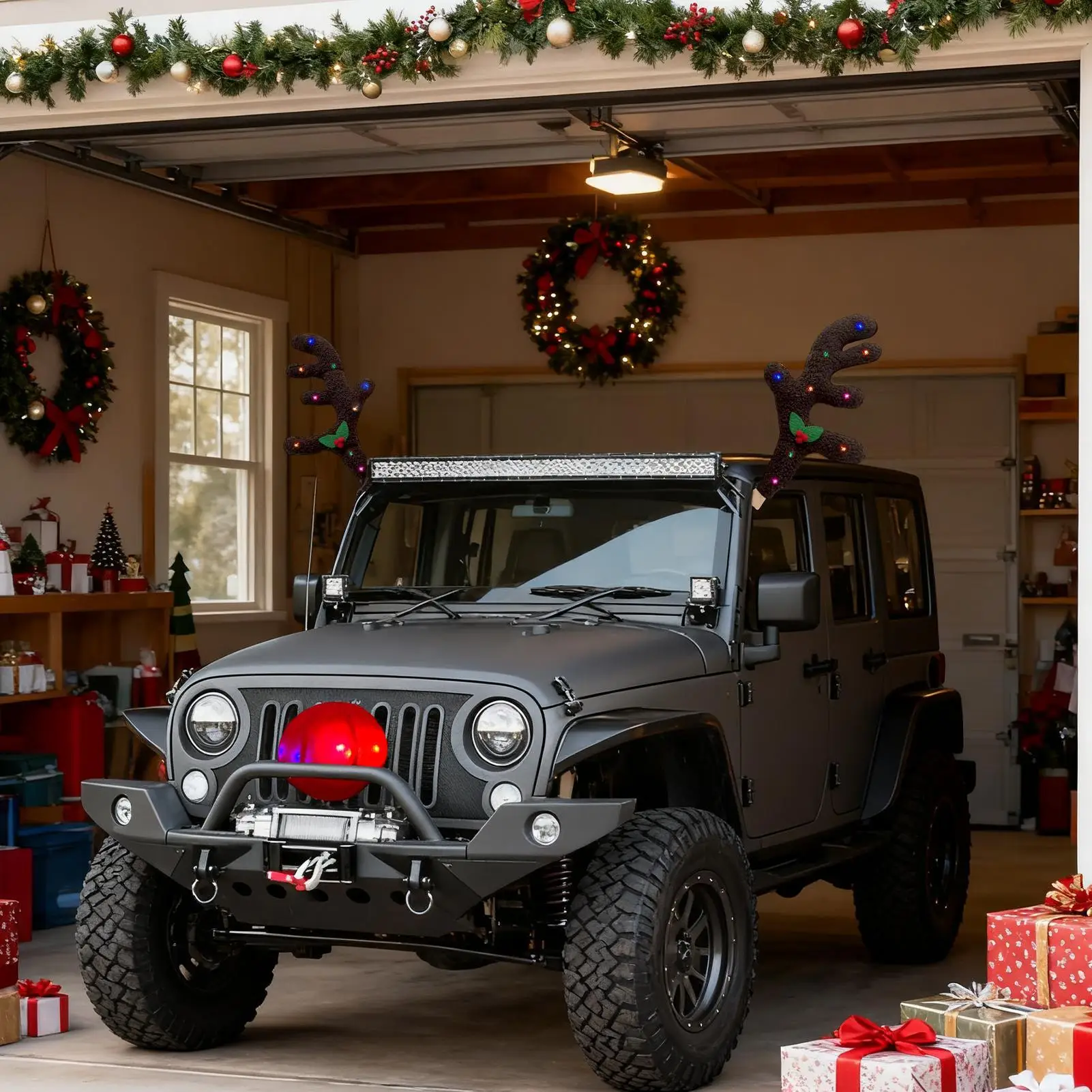 Car Reindeer Antlers Holiday Exterior Automotive Decoration Christmas Reindeer For Car Ornaments For Suv Van Truck Vehicle
Car Reindeer Antlers Holiday Exterior Automotive Decoration Christmas Reindeer For Car Ornaments For Suv Van Truck Vehicle