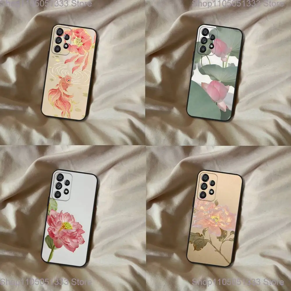 Peony Lotus Print Design Phone Case For Samsung Galaxy A20,A21s,A22,A31,A32,A52,A53,A72,73,A80 Soft Black Cover 
Peony Lotus Print Design Phone Case For Samsung Galaxy A20,A21s,A22,A31,A32,A52,A53,A72,73,A80 Soft Black Cover