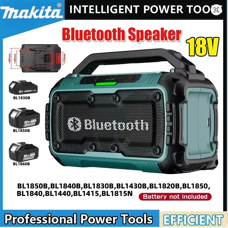 Makita Cordless Bluetooth Speaker Portable Surround Speakers Dual Channel Subwoofer Loudspeaker Fit 18V /20V Battery
Makita Cordless Bluetooth Speaker Portable Surround Speakers Dual Channel Subwoofer Loudspeaker Fit 18V /20V Battery
