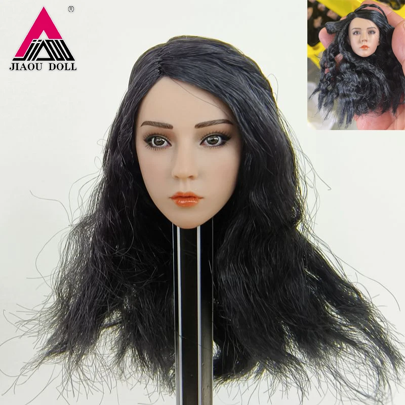 1/6 Girl Warrior Head Sculpture With Black Long Hair For 12" Female Action Figure Body Dolls Toy
1/6 Girl Warrior Head Sculpture With Black Long Hair For 12" Female Action Figure Body Dolls Toy