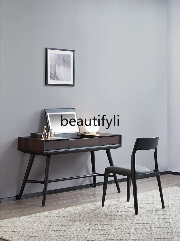 FH Italian Style Modern Bedroom Solid Wood Makeup Table scandinavian Extremely Minimalist Small Apartment Dressing Table 
FH Italian Style Modern Bedroom Solid Wood Makeup Table scandinavian Extremely Minimalist Small Apartment Dressing Table