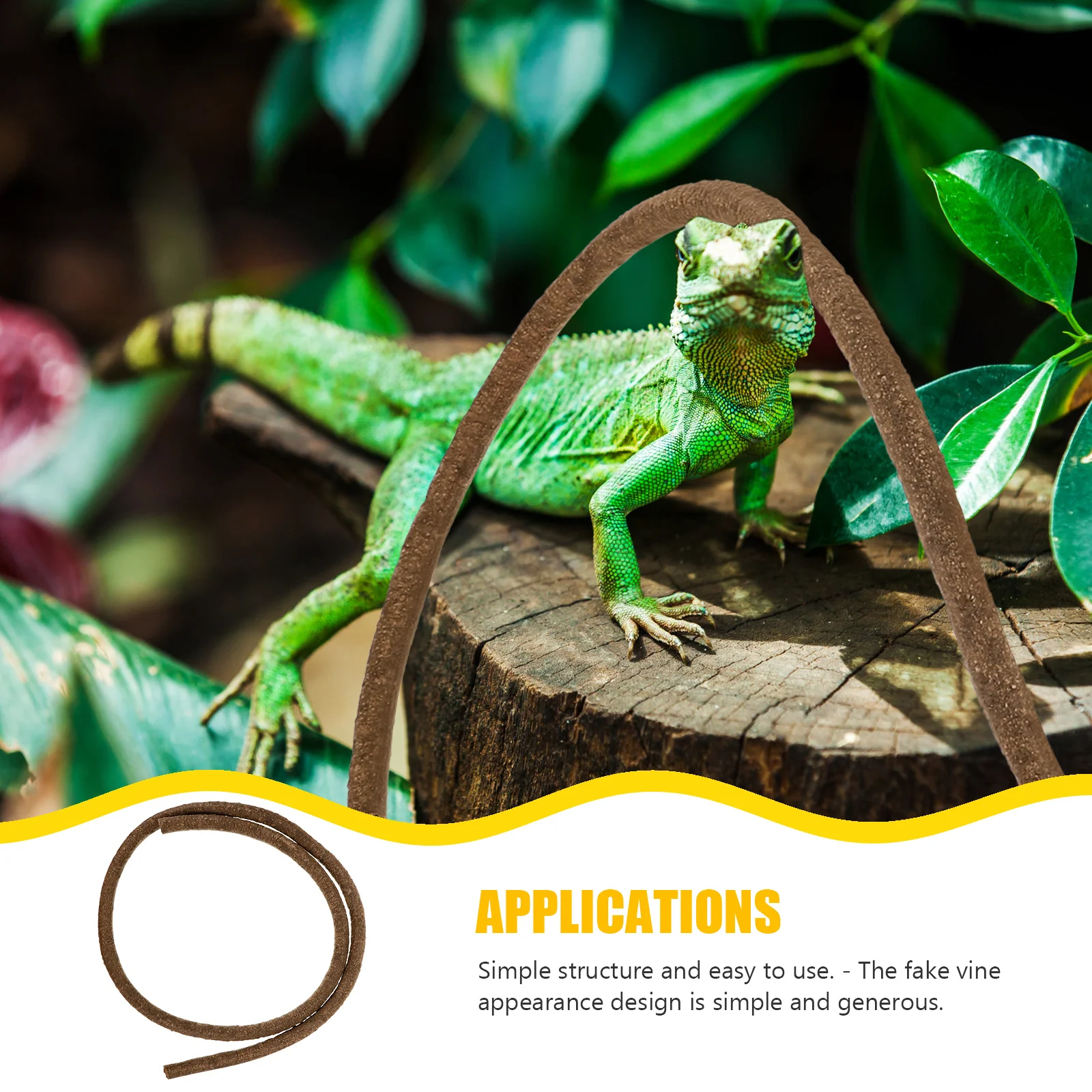 Artificial Bendable Fake Vine Reptile Tank Decoration Flexible Vine Plant for Terrarium Landscape Reptile Climbing Ornament 
Artificial Bendable Fake Vine Reptile Tank Decoration Flexible Vine Plant for Terrarium Landscape Reptile Climbing Ornament