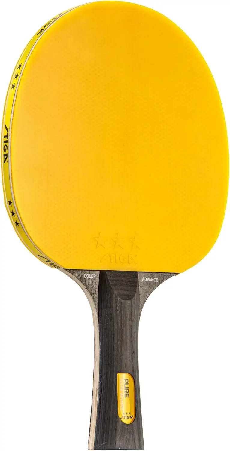 Performance-Level Table Tennis Racket with Advanced Crystal & ACS Technology, Yellow, Speed 75 Spin 65 Control 65
Performance-Level Table Tennis Racket with Advanced Crystal & ACS Technology, Yellow, Speed 75 Spin 65 Control 65