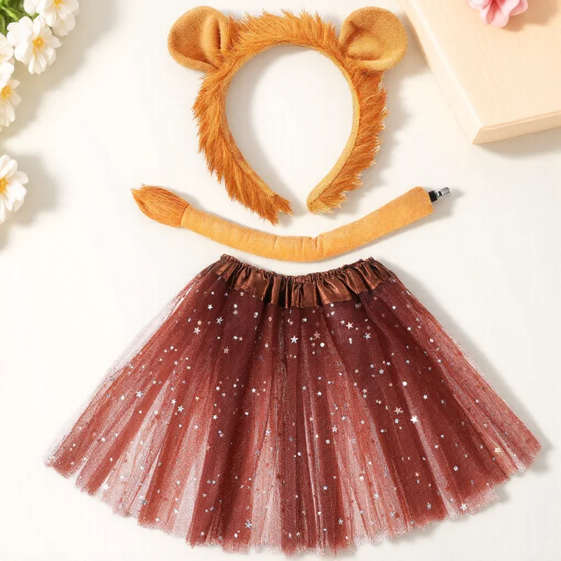 1 Set Costume Set For Girls Kids Including Headband Tail Skirt Lion Ears Lion Tutu For Halloween Carnival Animal Party Pretend
1 Set Costume Set For Girls Kids Including Headband Tail Skirt Lion Ears Lion Tutu For Halloween Carnival Animal Party Pretend