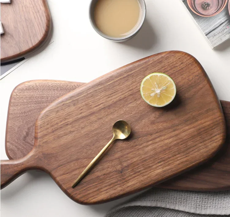 Wood Bread Tray, Fruit Cutting Board, Kitchen Black Walnut Chopping Board, Western Pizza Sushi Steak Tray,
Wood Bread Tray, Fruit Cutting Board, Kitchen Black Walnut Chopping Board, Western Pizza Sushi Steak Tray,