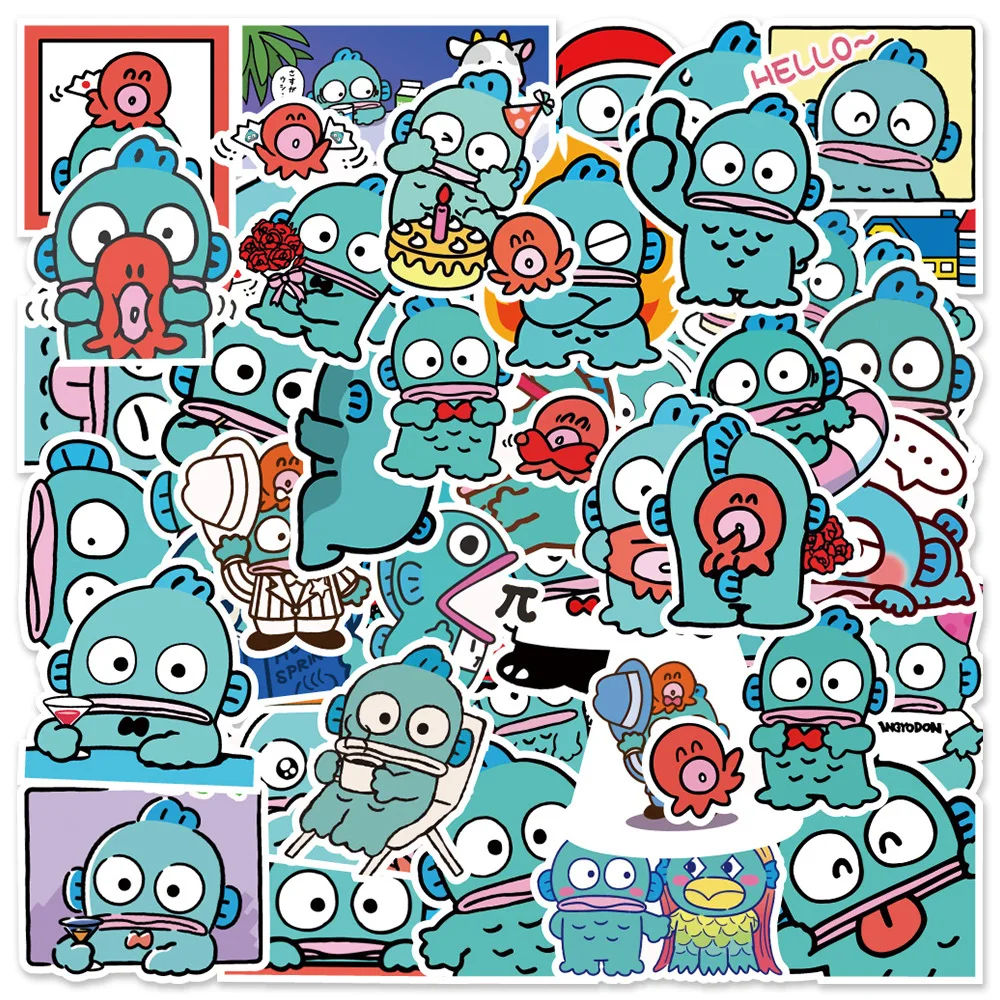 10/30/50pcs Sanrio Anime Ugly Fish Hanton Stickers Funny Kids Decals Toy DIY Phone Case Notebook Stationery Cute Cartoon Sticker
10/30/50pcs Sanrio Anime Ugly Fish Hanton Stickers Funny Kids Decals Toy DIY Phone Case Notebook Stationery Cute Cartoon Sticker