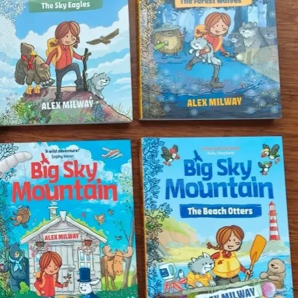B5 size English version "Big Sky Mountain: Adventures in the Sky" 1-4 volumes for children
B5 size English version "Big Sky Mountain: Adventures in the Sky" 1-4 volumes for children